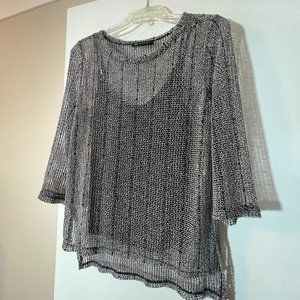 INC top/tunic.  Black w/cami.  Medium